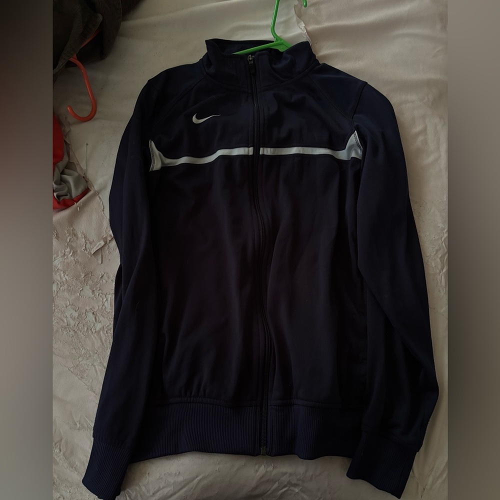 Navy Blue Nike no hood light jacket